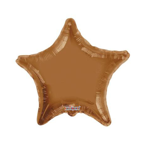 PALLONCINO MYLAR FOIL STELLA - MOKA 46cm