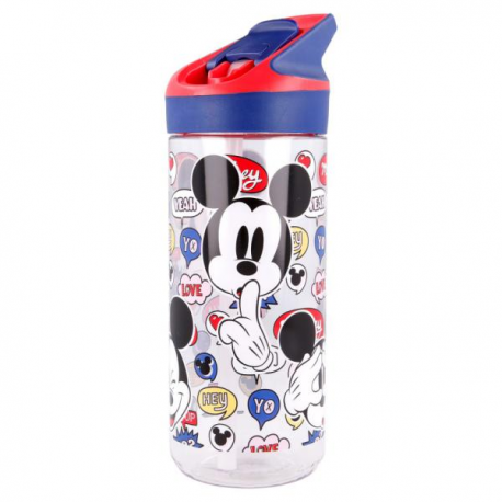 BORRACCIA TOPOLINO TRITAN PREMIUM 620ml con sistema di apertura a pulsante