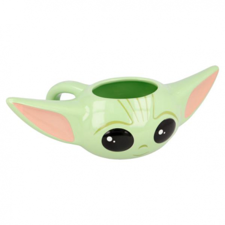 TAZZA MANDALORIAN BABY YODA 3D 325ml in ceramica STAR WARS