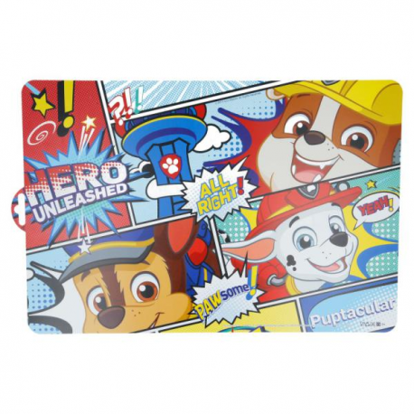 TOVAGLIETTA PAW PATROL COMIC in plastica riutilizzabile