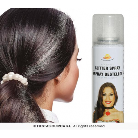 SPRAY GLITTER PER CAPELLI ARGENTO 125 ml