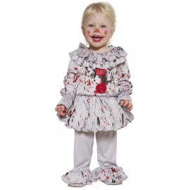 COSTUME BABY BAD CLOWN TODDLER, INFANTILE, 2-3 ANNI