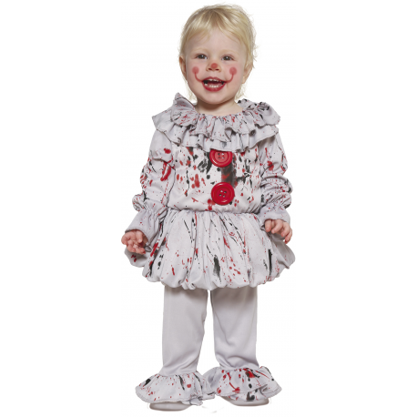 BABY BAD CLOWN TODDLER, INFANTILE, 2-3 ANNI