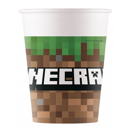 BICCHIERI MINECRAFT 200ml PZ.8