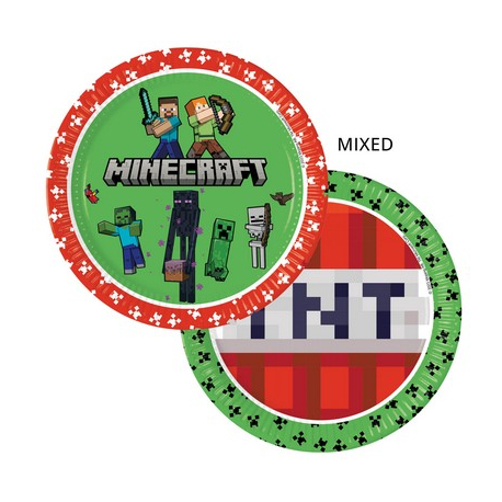 PIATTI MINECRAFT CM.23 PZ.8