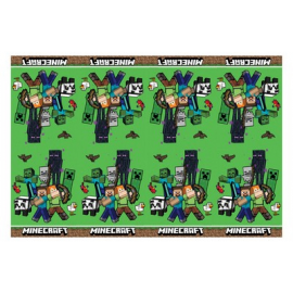 TOVAGLIA PLASTICA MINECRAFT CM.120X180