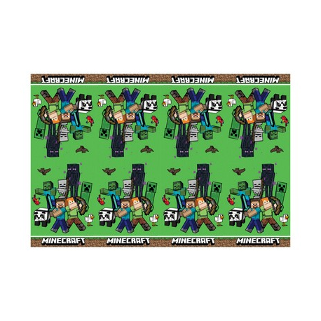 TOVAGLIA PLASTICA MINECRAFT CM.120X180