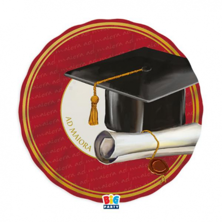 PIATTI LAUREA \\"AD MAIORA\\" 25cm - 6 pezzi