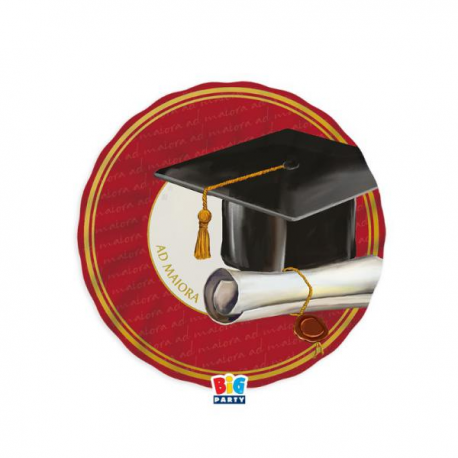PIATTINI LAUREA \\"AD MAIORA\\" 20cm - 6 pezzi