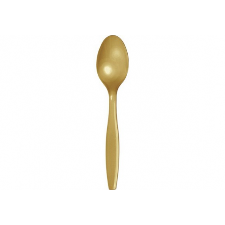 CUCCHIAI IN PLASTICA ORO 24 PZ. (riutilizzabili)
