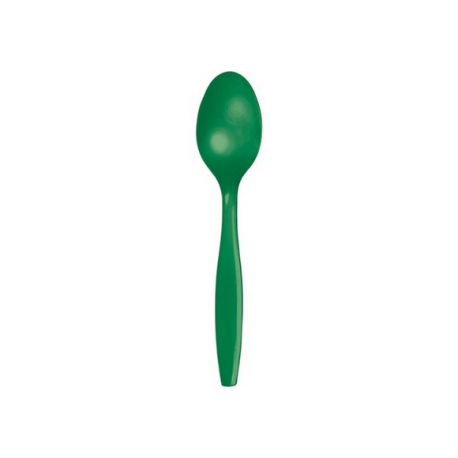 CUCCHIAI IN PLASTICA VERDI 24 PZ. (riutilizzabili)