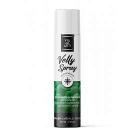 Velly Spray alimentare - VERDE SMERALDO 250ml (Spray effetto velluto)