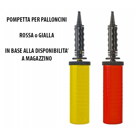POMPA MEDIA PER PALLONCINI 27cm - DOPPIA AZIONE