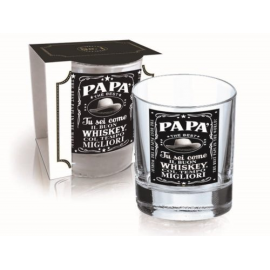 BICCHIERE WHISKEY PAPA' \\"THE BEST\\"