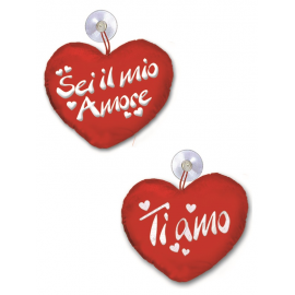 CUORE CON VENTOSA ø 15 cm
