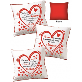 CUSCINO FRASI D'AMORE cm 46x46