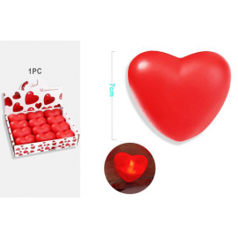 LAMPADA DA TAVOLO CUORE ROSSO 7cm