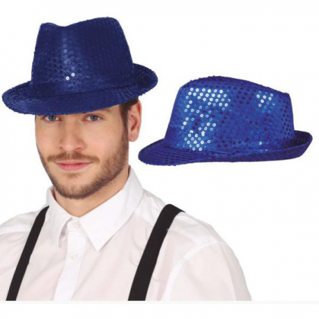 CAPPELLO PAILLETTES BLU