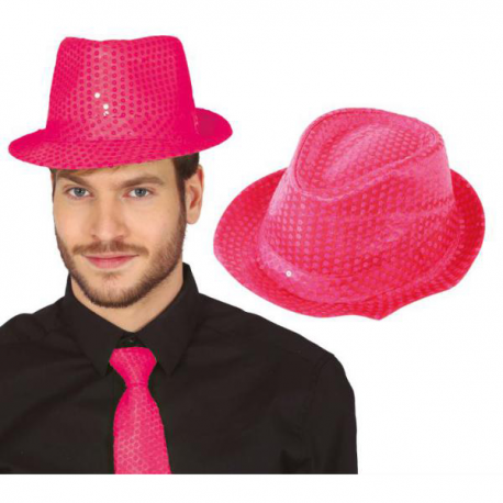 CAPPELLO PAILLETTES FUCSIA