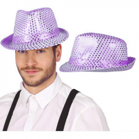 CAPPELLO PAILLETTES LILLA