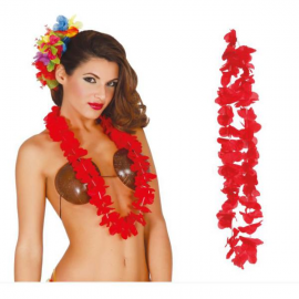 COLLANA HAWAIANA ROSSA