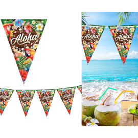 FESTONE BANDIERINE HAWAII "ALOHA" - Lunghezza 3 mt
