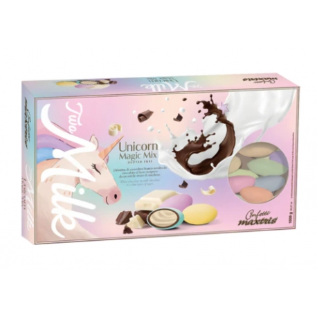 CONFETTI TWO MILK UNICORN CIOCCOLATO AL LATTE KG.1 - Maxtris