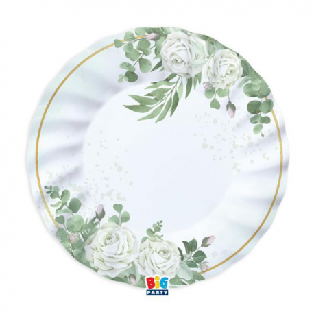 PIATTI \\"EUCALIPTO\\" ø 25cm PZ.6