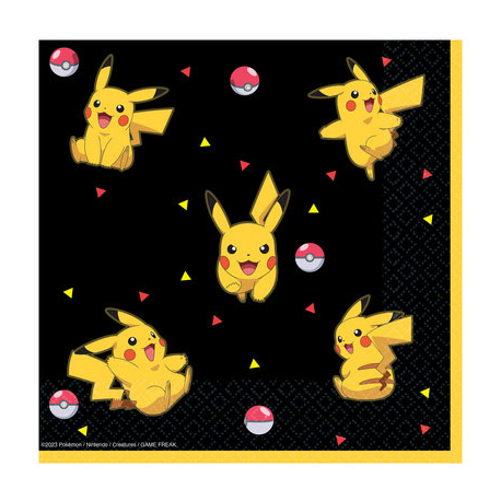 TOVAGLIOLI POKEMON \\"PIKACHU\\" 2 VELI 33X33 PZ.16