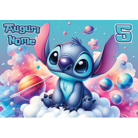 Cialda personalizzata STITCH rettangolare (stampa su fibra alimentare)