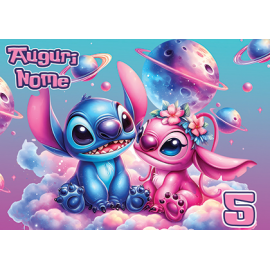 Cialda personalizzata STITCH rettangolare (stampa su fibra alimentare)