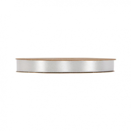 NASTRO DOPPIO RASO 10 mm x 50 mt - ARGENTO