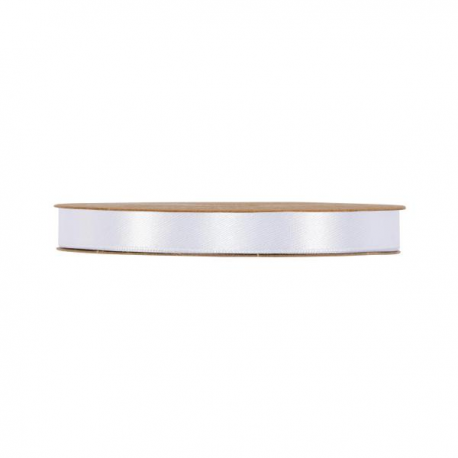 NASTRO DOPPIO RASO 10 mm x 50 mt - BIANCO