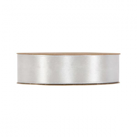 NASTRO DOPPIO RASO 25 mm x 50 mt - ARGENTO