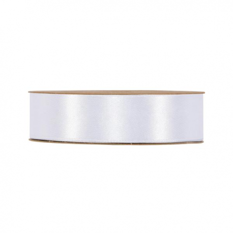 NASTRO DOPPIO RASO 25 mm x 50 mt - BIANCO