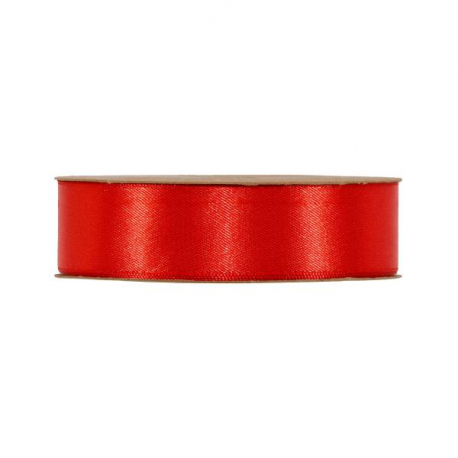 NASTRO DOPPIO RASO 25 mm x 50 mt - ROSSO