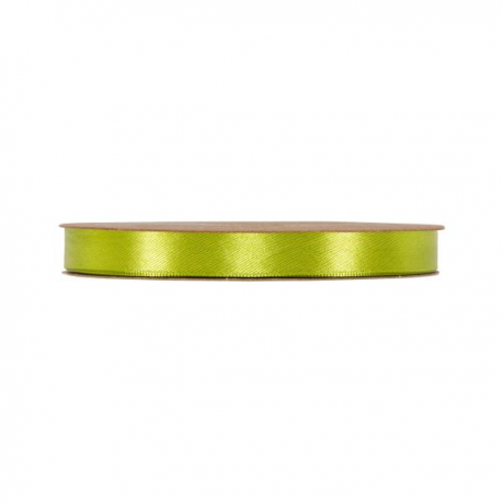 NASTRO DOPPIO RASO 6 mm x 50 mt - VERDE BRILLANTE