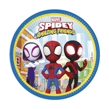 PIATTI SPIDEY CM.23 PZ.8 (Spidey e i sui fantastici amici)