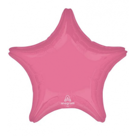 PALLONCINO MYLAR FOIL STELLA - ROSA VIBRANT 46cm