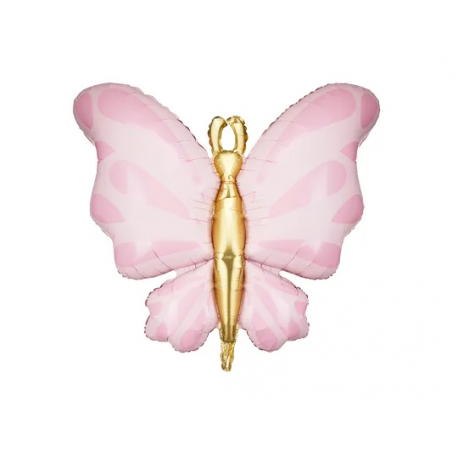 PALLONCINO MYLAR FARFALLA ROSA - 69x69cm