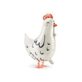 PALLONCINO MYLAR GALLINA BIANCA - 48x60cm \\"Standing Balloon\\"