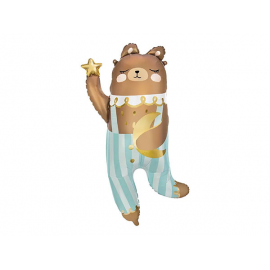 PALLONCINO MYLAR ORSETTO AZZURRO - 104x72cm