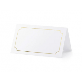 SEGNAPOSTO CORNICE ORO 9,5 cm x 5,5 cm, 10 pz.