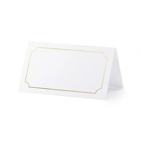 SEGNAPOSTO CORNICE ORO 9,5 cm x 5,5 cm, 10 pz.