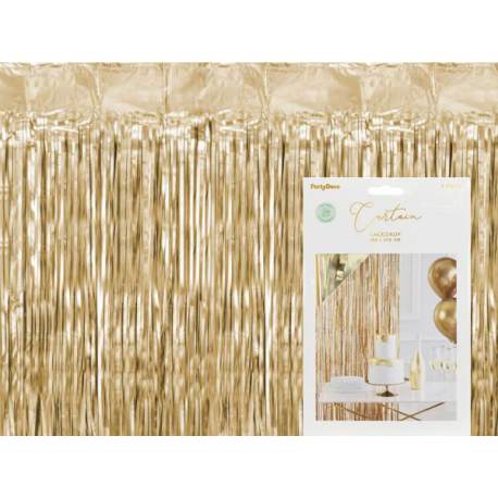 TENDA DECORATIVA PER FESTE ORO LUXURY 100x200cm