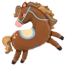 PALLONCINO \\"CAVALLO - LOVELY HORSE\\" - FOIL SUPERSHAPE 81cm