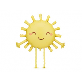 PALLONCINO MYLAR SOLE BALLERINO GIALLO - 91x77cm