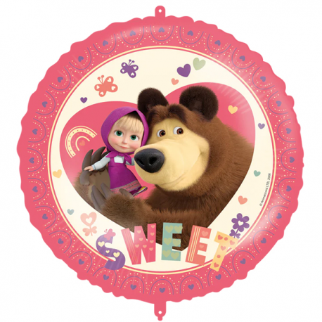 PALLONCINO MASHA E ORSO Sweet FOIL STANDARD ø 45cm