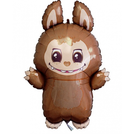 PALLONCINO LABUBU MARRONE FOIL SUPERSHAPE 45x67cm