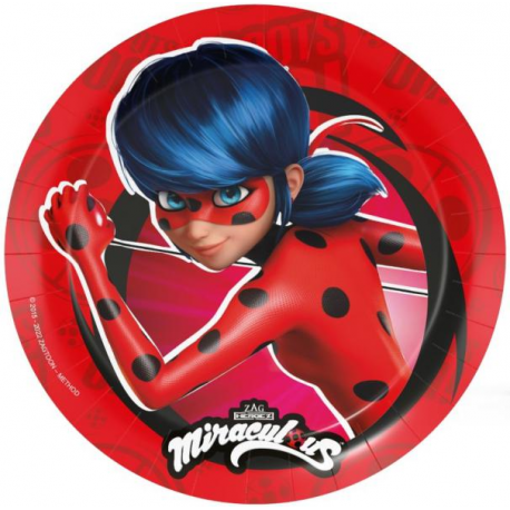 PIATTI MIRACULOUS - LADYBUG CM.23 PZ.8